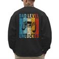 Pregnancy Announcement Dad Level Unlocked New Daddy Father Men's Sweatshirt Back Print