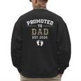 Promoted To Dad Est 2026 For Men Fathers Matching Men's Sweatshirt Back Print