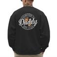 Promoted To Daddy Est 2026 Stamp First Time Dad To Be Men's Sweatshirt Back Print