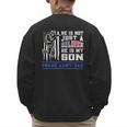 Proud Army Dad Soldier Son Patriotic Veterens Men's Sweatshirt Back Print Proud Army Dad Soldier Son Patriotic Veterens Men's Sweatshirt Back Print