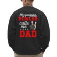 Proud Bowling Dad Of A Bowler Dad Bowling Father Men's Sweatshirt Back Print