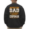 Proud Dad Of Awesome Corpsman Father's Day Men's Sweatshirt Back Print