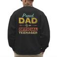 Proud Dad Of An Official Teenager 13th Birthday Son Daughter Men's Sweatshirt Back Print