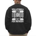Proud Volleyball Dad Father's Day Men's Sweatshirt Back Print Proud Volleyball Dad Father's Day Men's Sweatshirt Back Print