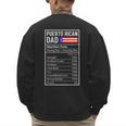 Puerto Rican Dad Nutrition Facts Pride Father's Day Men's Sweatshirt Back Print