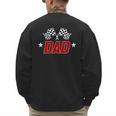 Racing Birthday Boy Race Car Dad Family Matching Men's Sweatshirt Back Print