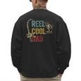 Reel Cool Dad Fishing Shirt Father's Day Fisherman Men's Sweatshirt Back Print