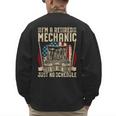 Retired Car Mechanic Tool Retirement Dad Grandpa Men Men's Sweatshirt Back Print
