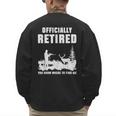 Retirement 2025 Retire Deer Hunting Retired For Dad Men's Sweatshirt Back Print Retirement 2025 Retire Deer Hunting Retired For Dad Men's Sweatshirt Back Print