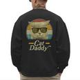 Retro Cat Daddy 80s 90s Style Sunglasses Men's Sweatshirt Back Print