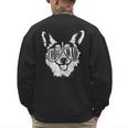 Retro Corgi Dad Dog Owner Pet Welsh Corgi Fathers Day Men's Sweatshirt Back Print