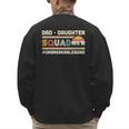 Retro Dad Daughter Squad Unbreakable Bond Father Daughter Men's Sweatshirt Back Print