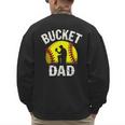 Retro Daddy Bucket Dad Softball Girl Men's Sweatshirt Back Print