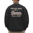 Retro Proud Dad Of a Senior Class Of 2026 Senior Dad 2026 Men's Sweatshirt Back Print