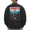 Rottie Rottweiler Jowls Burger Giant Tank Dog Mom Dad Men's Sweatshirt Back Print