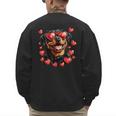 Rottweiler Heart Glasses Cute Rottie Dog Lover Mom Dad Kids Men's Sweatshirt Back Print