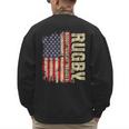 Rugby Blood Sweat Bruises Rugby Player Coach Dad Mom Men's Sweatshirt Back Print