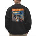 The Scream Cat Parody For Kitty Cat Lover Cat Mom Cat Dad Men's Sweatshirt Back Print