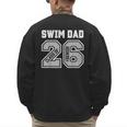 Senior Swim Dad 2026 Swimmer Swim Dad Senior Class Of 26 Men's Sweatshirt Back Print