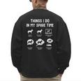 Shepsky Things Do Spare Time Dog Mom Dad Men's Sweatshirt Back Print