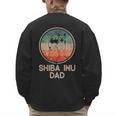 Shiba Inu Dog Vintage Shiba Inu Dad Men Women Men's Sweatshirt Back Print