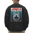 Siberian Husky Jowls Sled Dog Mom Top Alaskan Dog Dad Men's Sweatshirt Back Print