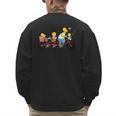 The Simpsons Father's Day Homer And Kids Bike Ride With Dad Men's Sweatshirt Back Print