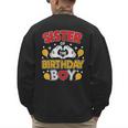 Sister Of The Birthday Boy Family Matching Dad Mom Men's Sweatshirt Back Print