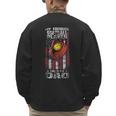 Softball Dad My Favorite Softball Player Calls Me Dad Men's Sweatshirt Back Print