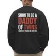 Soon To Be Dad Twins Fatherhood Pregnancy Announcement New D Men's Sweatshirt Back Print