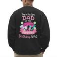 Spa Birthday Party Dad Of The Pampered Bday Girl Family Men's Sweatshirt Back Print