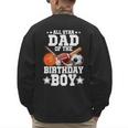 All Star Dad Of The Birthday Boy Basketball Soccer Sport Men's Sweatshirt Back Print