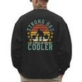 Strong Dad Workout Weight Lifting Father's Day Men's Sweatshirt Back Print Strong Dad Workout Weight Lifting Father's Day Men's Sweatshirt Back Print