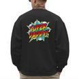 Super Daddy Comic Book Superhero Father's Day Men's Sweatshirt Back Print