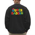 Super Gamer Dad Unleashed Celebrating Fatherly Powers Men's Sweatshirt Back Print