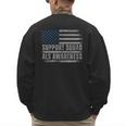 Support ALS Awareness Month USA American Flag Men Dad Men's Sweatshirt Back Print