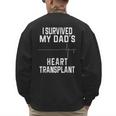 I Survived My Dad's Heart Transplant Men's Sweatshirt Back Print