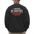 I Survived My Daughter's Wedding Father Of The Bride Dad Men's Sweatshirt Back Print I Survived My Daughter's Wedding Father Of The Bride Dad Men's Sweatshirt Back Print