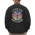 Swiss Army Knife DIY Dad Fathers Day Fix Anything Handyman Men's Sweatshirt Back Print