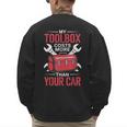 My Toolbox Costs More Than Your Car Mechanic Dad Rrepair Guy Men's Sweatshirt Back Print