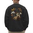 Tortie Cat Owner Flowers Tortie Cat Mom Tortie Cat Dad Men's Sweatshirt Back Print