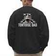 Tortoise Dad Tortoise With Sunglasses Vintage Tortoise Dad Men's Sweatshirt Back Print