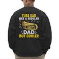 Tuba Player Men Dad Grandpa Marching Band Brass Tubist Men's Sweatshirt Back Print