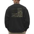 Twin Dad Camo USA Flag Twin Dad The Man The Myth The Legend Men's Sweatshirt Back Print Twin Dad Camo USA Flag Twin Dad The Man The Myth The Legend Men's Sweatshirt Back Print