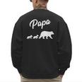 Twin Dad Papa Bear Two Cubs 2 Kids Men's Sweatshirt Back Print