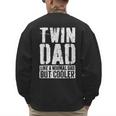 Twin Dad Shirt Men Dad Of Twins Fathers Day Men's Sweatshirt Back Print