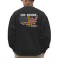 USS Brooke FFG-1 Frigate Veterans Day Son Father Grandpa Dad Men's Sweatshirt Back Print