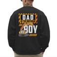 Vehicle Construction Excavator Dad Of The Birthday Boy Small Men's Sweatshirt Back Print