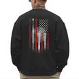 Vintage Baseball American Flag Classic Fit Tee For Dad And Mom Men's Sweatshirt Back Print Vintage Baseball American Flag Classic Fit Tee For Dad And Mom Men's Sweatshirt Back Print
