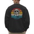 Vintage Best Doodle Dad Ever Father's Day Golden Doodle Men's Sweatshirt Back Print